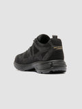 SUPURBIA 001 - Black Leather and Suede Low Top Sneakers - thumb image 4,side view