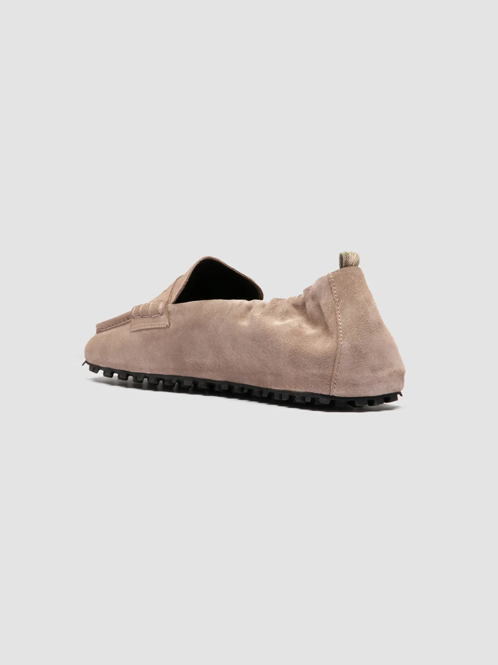 TRAVIS 001 - Penny-Loafer aus graubraunem Wildleder - image 4,side view