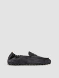 TRAVIS 001 -  Blue Suede Penny Loafers - thumb image 1,side view