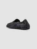 TRAVIS 001 -  Blue Suede Penny Loafers - thumb image 4,side view