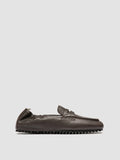 TRAVIS 001 -  Brown Leather Penny Loafers - thumb image 1,side view