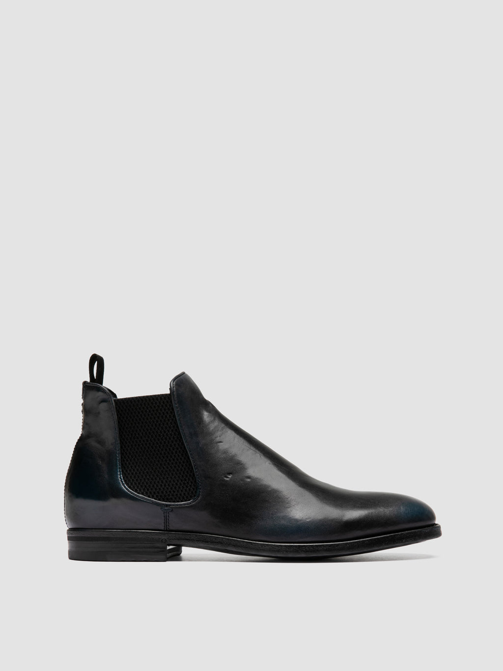 VANDERBILT CAOU 002 - Blue Leather Chelsea Boots - image 1,side view