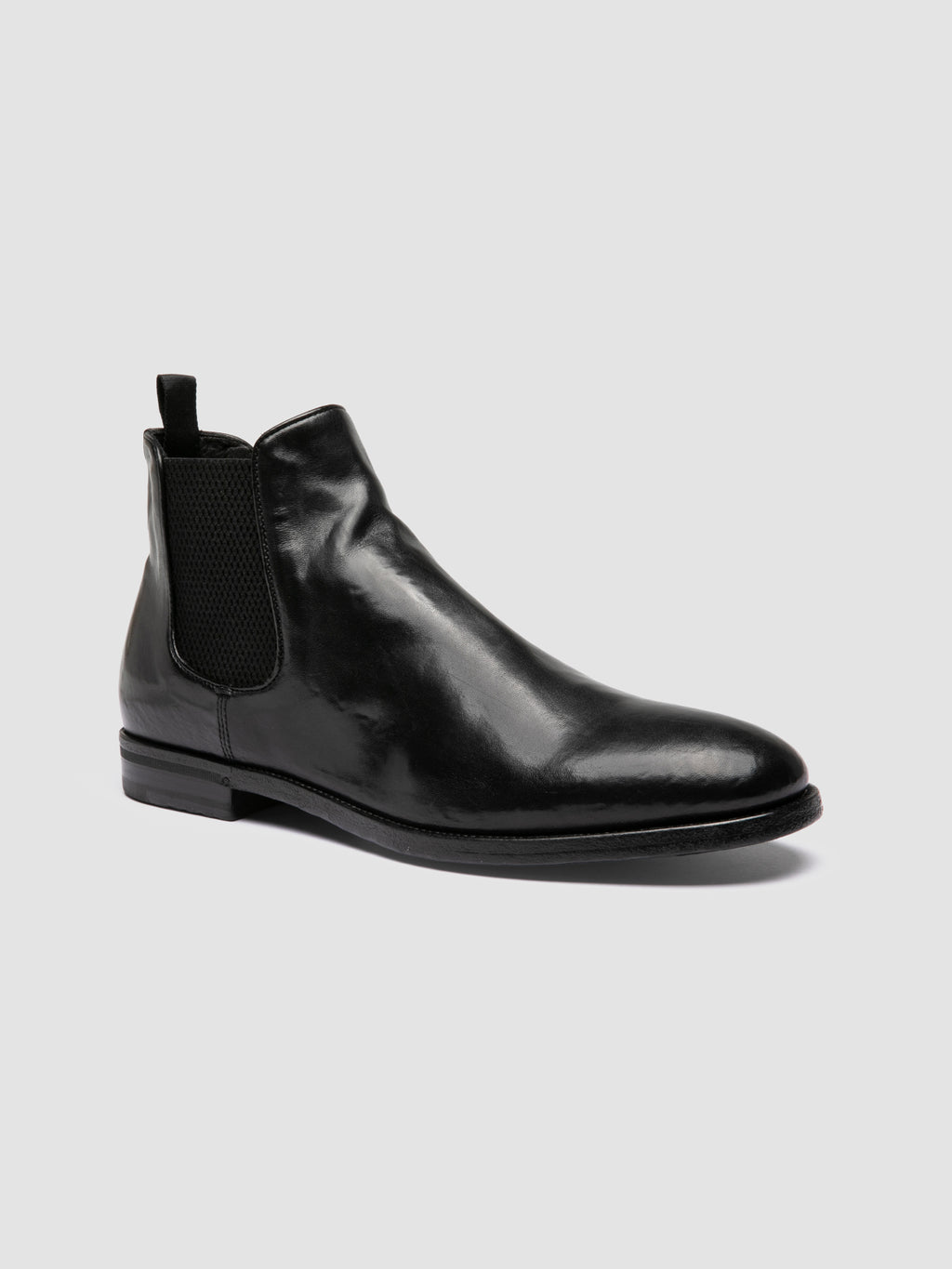 VANDERBILT CAOU 002 - Black Leather Chelsea Boots - image 3,side view