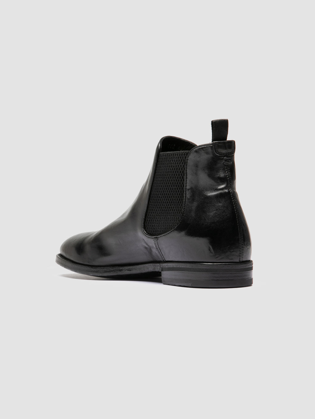 VANDERBILT CAOU 002 - Black Leather Chelsea Boots - image 4,side view