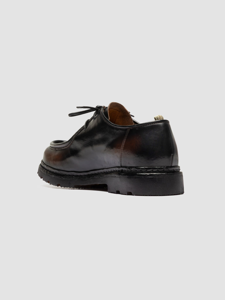VOLCOV FLEXI 001 - Brown Leather Derby Shoes