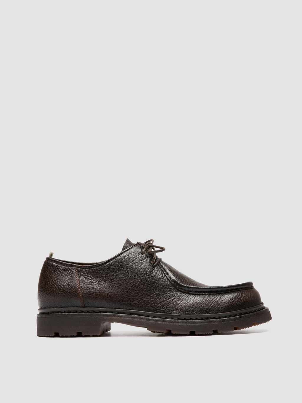 VOLCOV FLEXI 001 - Brown Leather Derby Shoes - image 1,side view