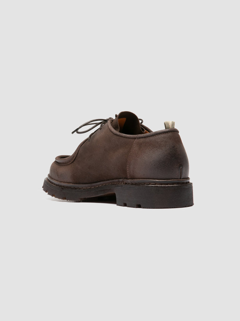 VOLCOV FLEXI 001 - Brown Suede Derby Shoes