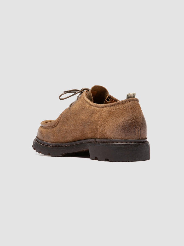 VOLCOV FLEXI 001 - Brown Suede Derby Shoes