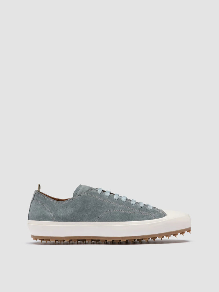 VULCAN 001 - Blue Suede Low-Top Sneakers