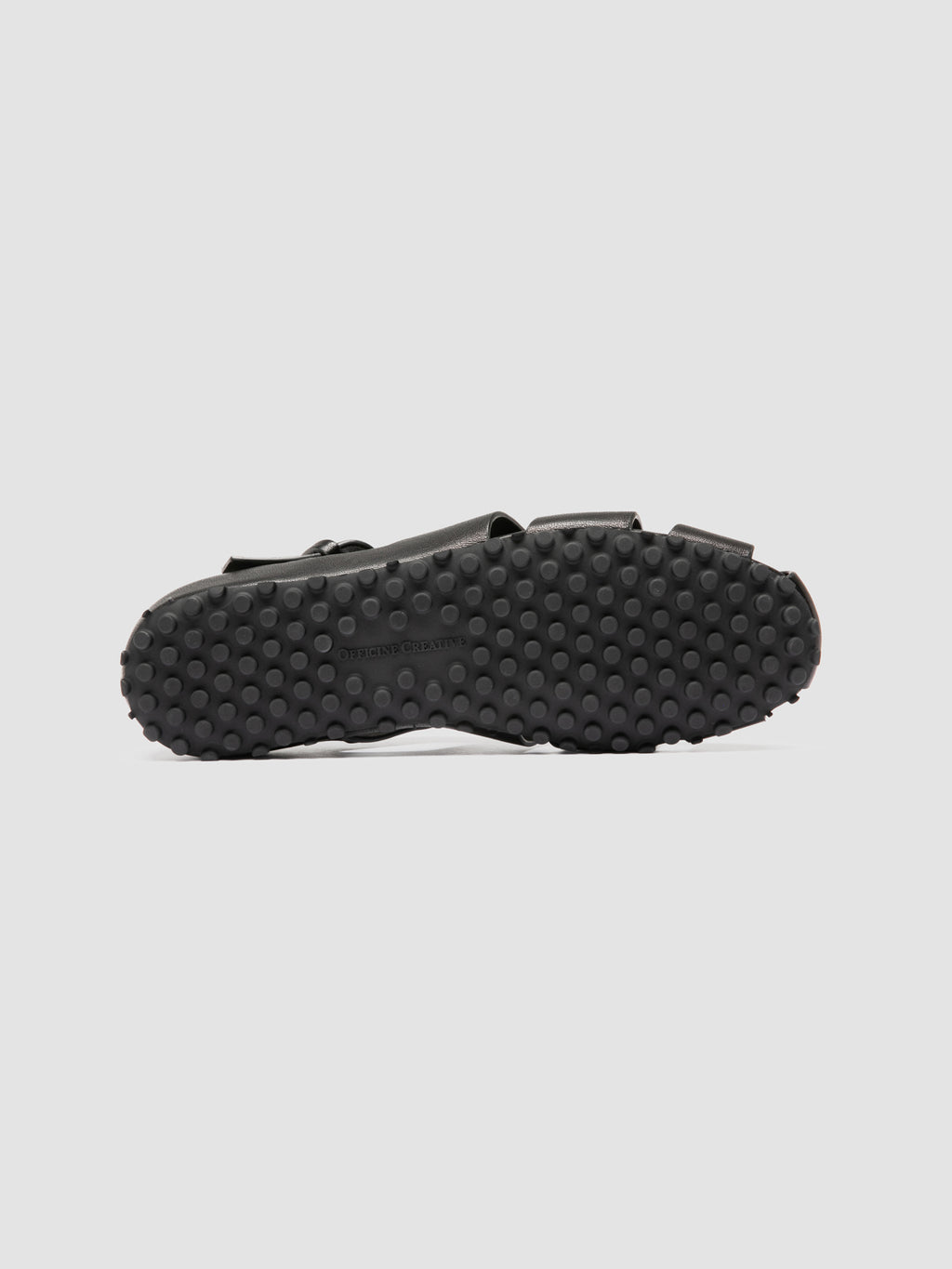 YORGOS 001 - Schwarze Fischer-Sandalen aus Leder - image 5,side view