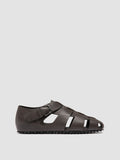 YORGOS 001 - Brown Leather Fisherman Sandals - thumb image 1,side view