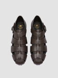 YORGOS 001 - Brown Leather Fisherman Sandals - thumb image 2,side view