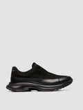 ZODIAC 001 - Black Suede Low Top Sneakers - thumb image 1,side view