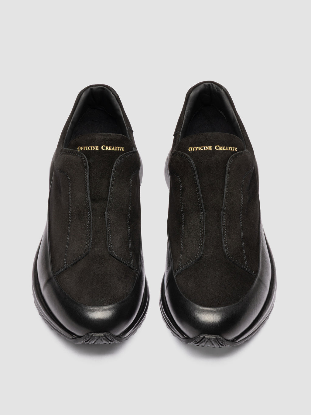 ZODIAC 001 - Black Suede Low Top Sneakers - image 2,side view