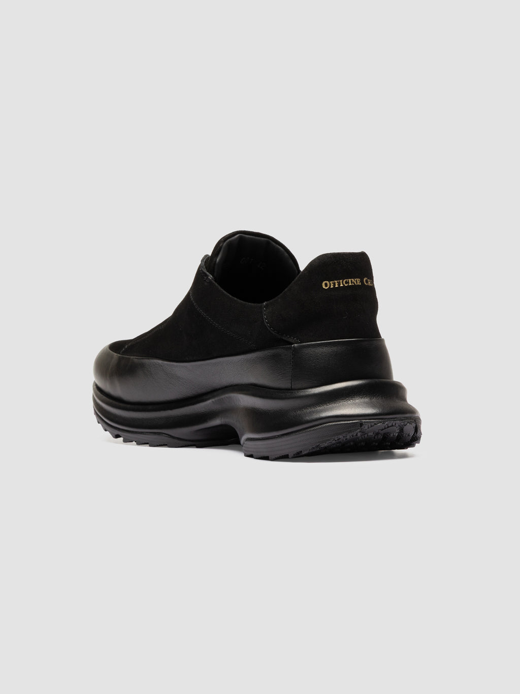 ZODIAC 001 - Black Suede Low Top Sneakers - image 4,side view