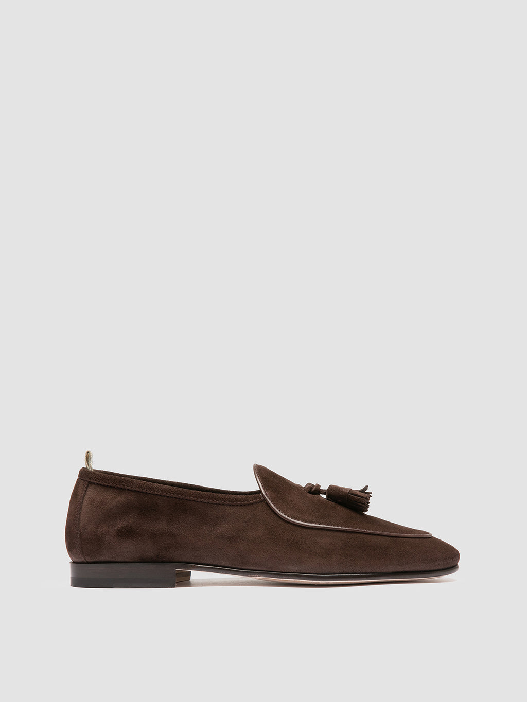 OLIVER 003 - Brown Suede Tassel Loafers - image 1,side view