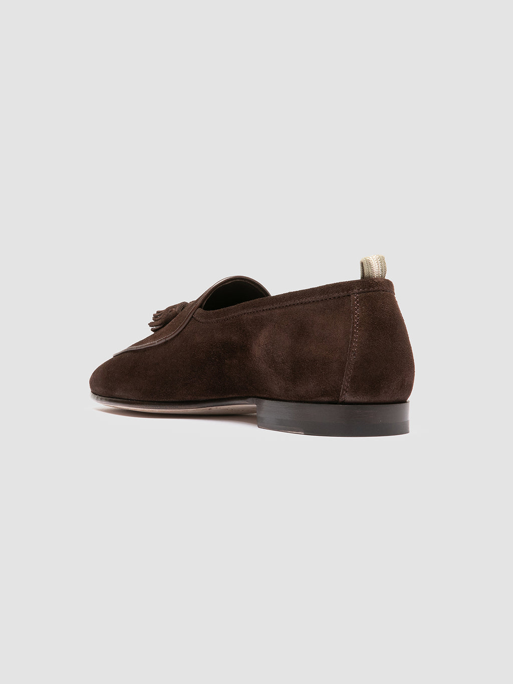 OLIVER 003 - Brown Suede Tassel Loafers - image 4,side view
