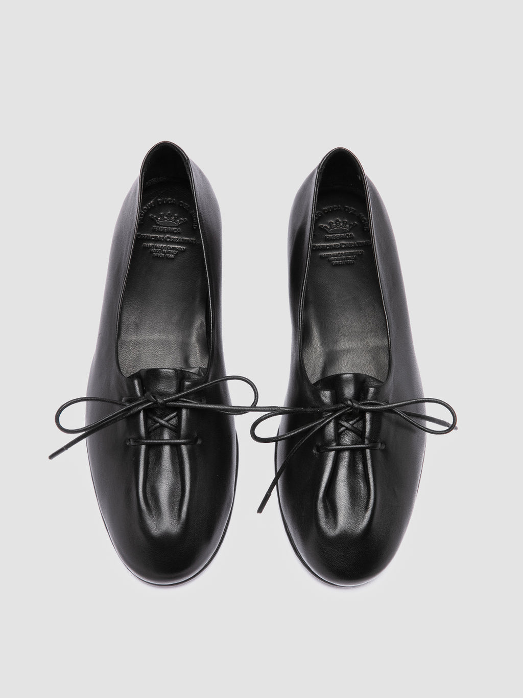OLIVER 102 - schwarze Ballerinas aus Leder - image 2,side view