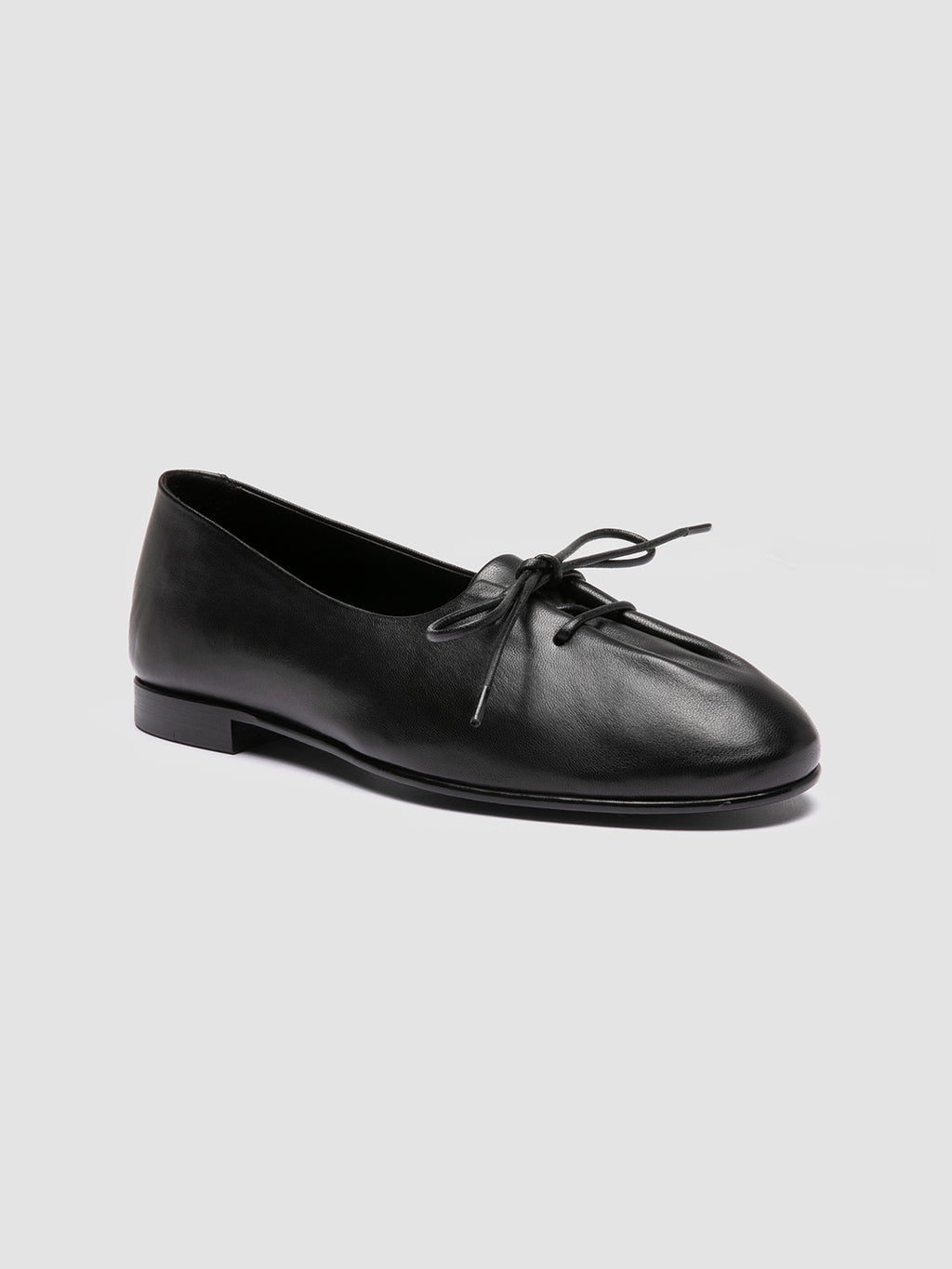 OLIVER 102 - schwarze Ballerinas aus Leder - image 3,side view