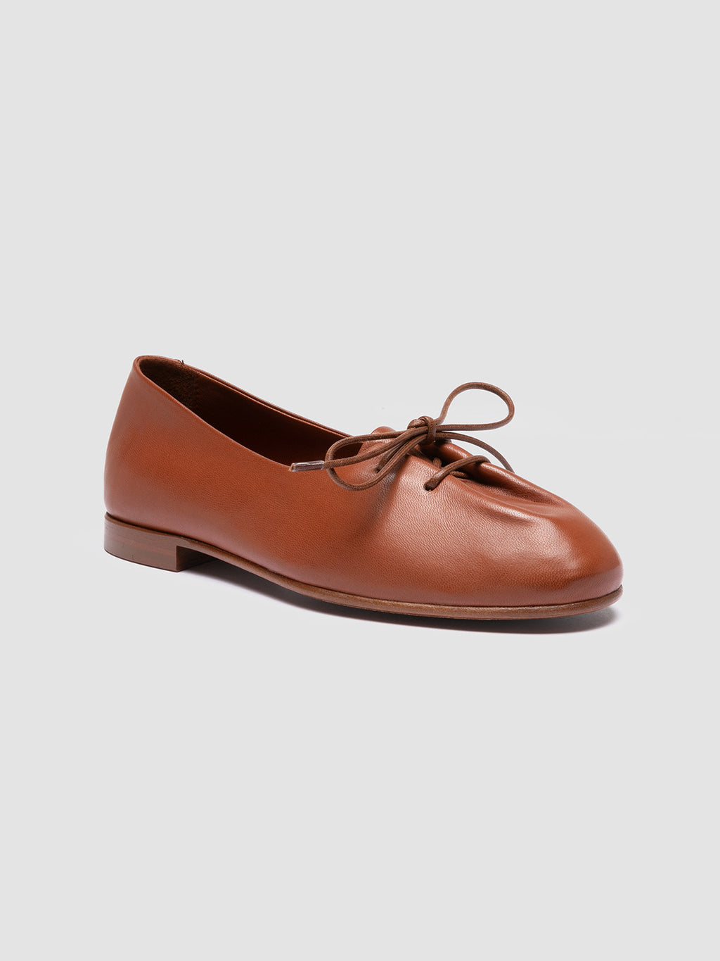 OLIVER 102 - braune Ballerinas aus Leder - image 3,side view