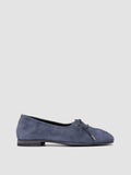 OLIVER 102 - blaue Ballerinas aus Wildleder - thumb image 1,side view