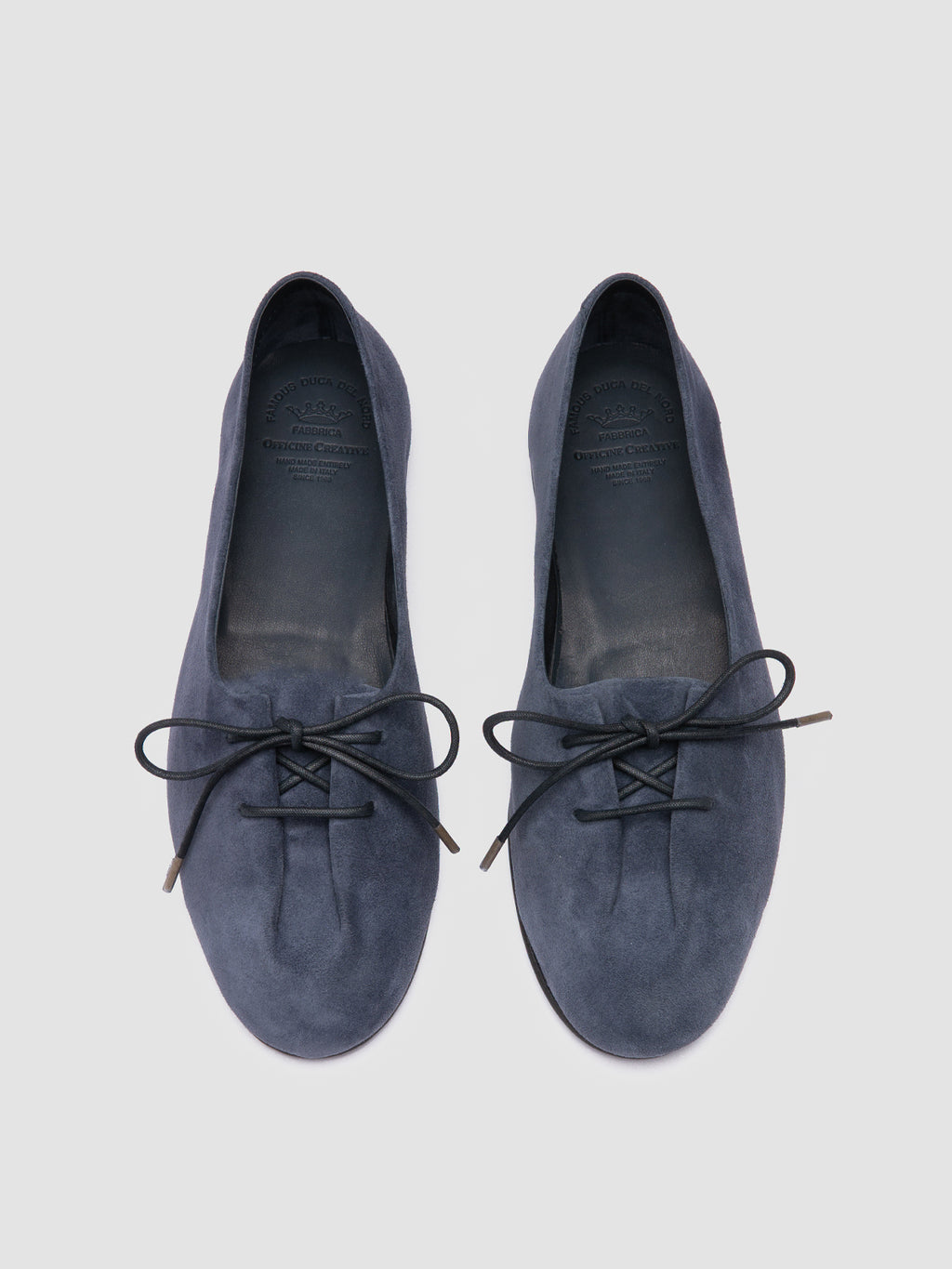 OLIVER 102 - blaue Ballerinas aus Wildleder - image 2,side view