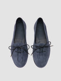 OLIVER 102 - blaue Ballerinas aus Wildleder - thumb image 2,side view