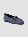 OLIVER 102 - blaue Ballerinas aus Wildleder - thumb image 3,side view