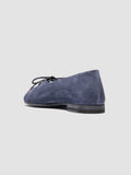 OLIVER 102 - blaue Ballerinas aus Wildleder - thumb image 4,side view