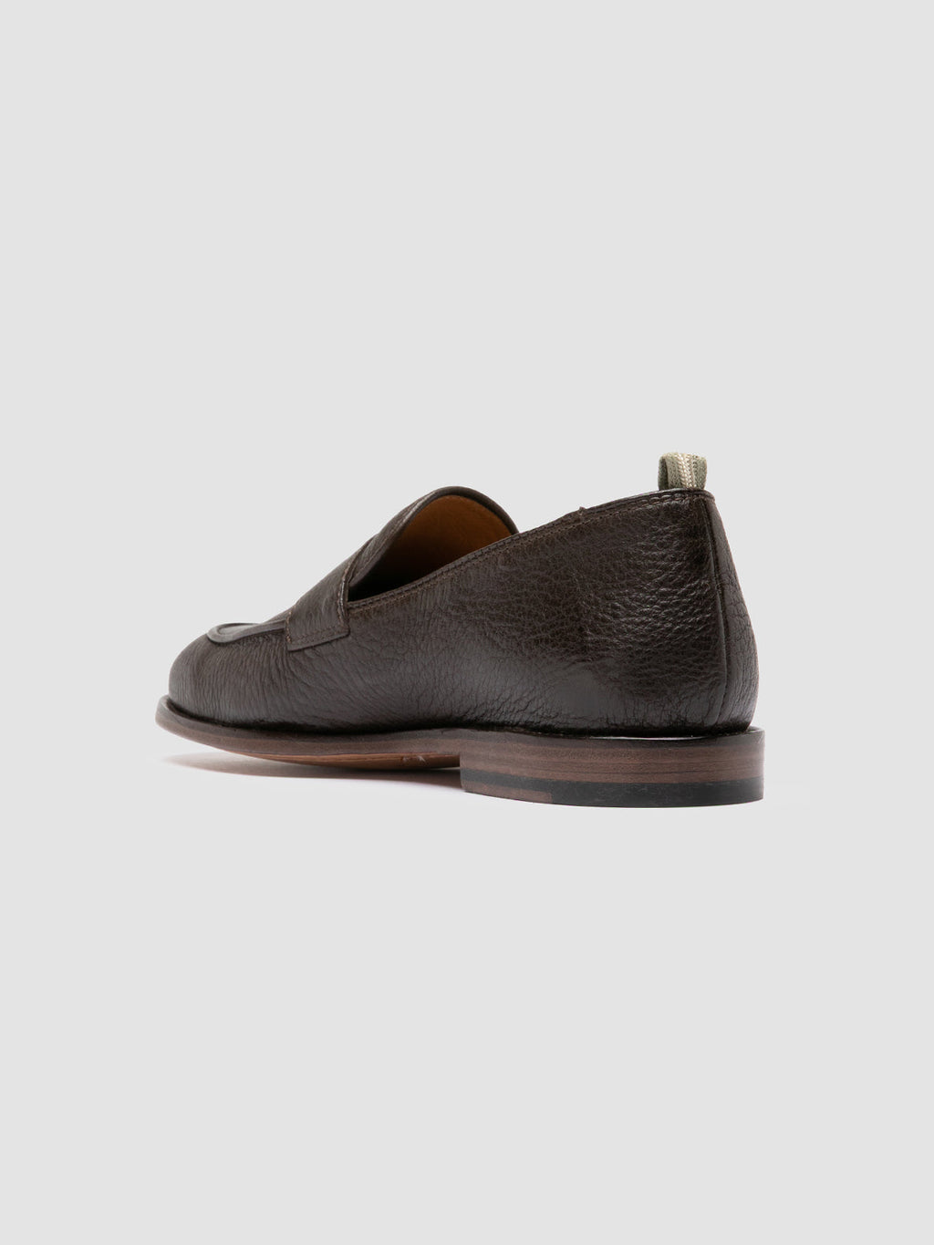 OPERA 001 - Brown Leather Penny Loafers - image 4,side view