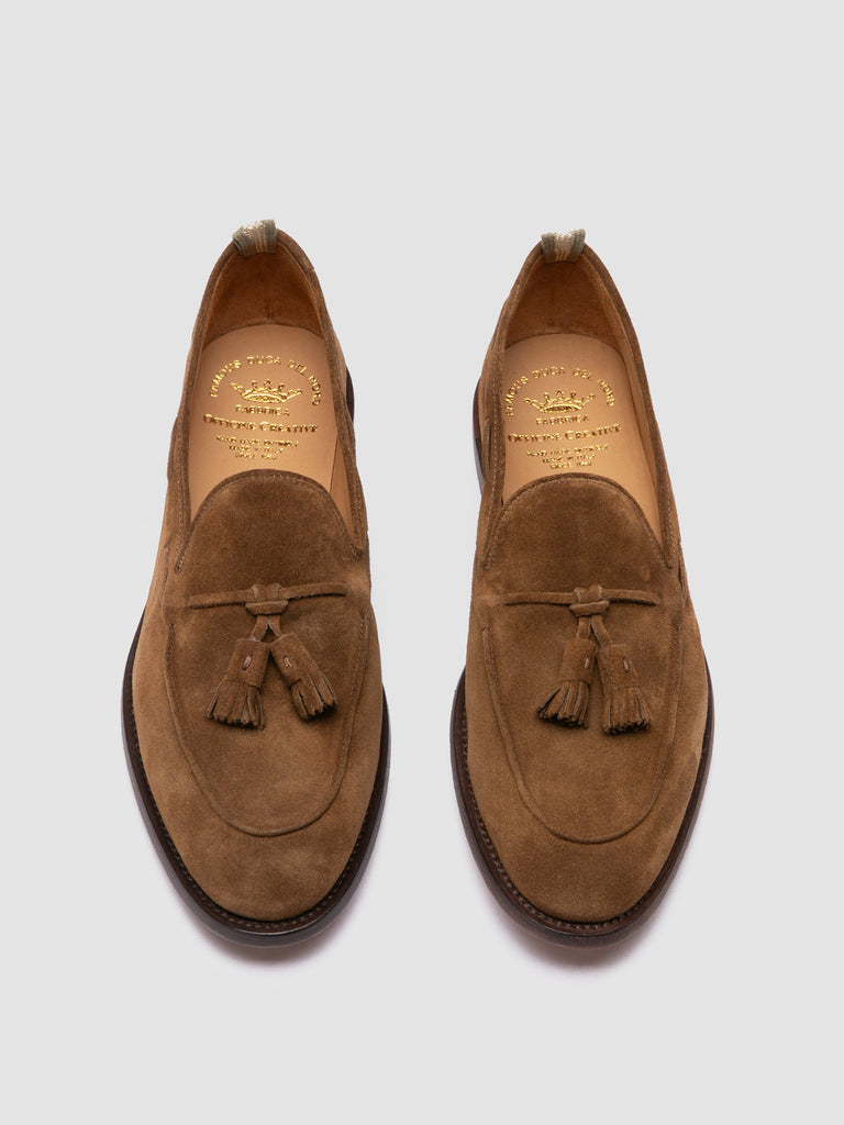 OPERA 002 - Brown Suede Tassel Loafers-hover