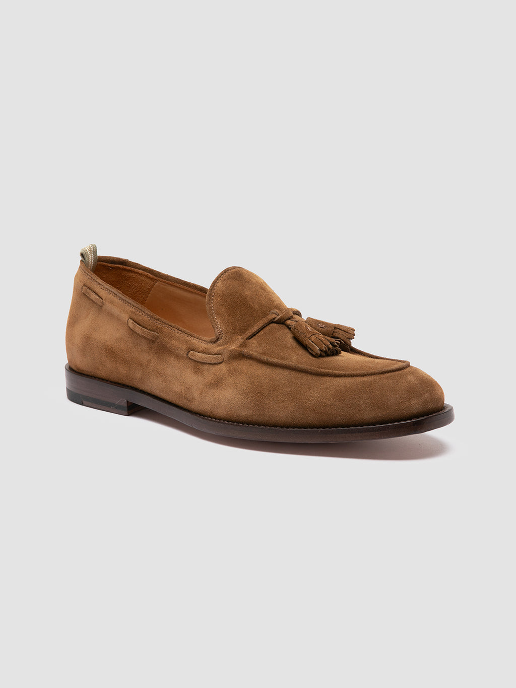 OPERA 002 - Brown Suede Tassel Loafers - image 3,side view