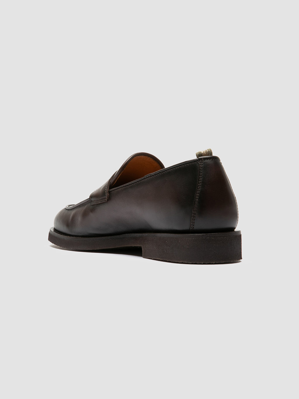 OPERA FLEXI 101 - Brown Leather Penny Loafers - image 4,side view