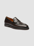 OPERA FLEXI 101 - Brown Leather Penny Loafers - thumb image 3,side view