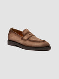 OPERA FLEXI 101 - Taupefarbene Penny-Loafers aus Wildleder - thumb image 3,side view