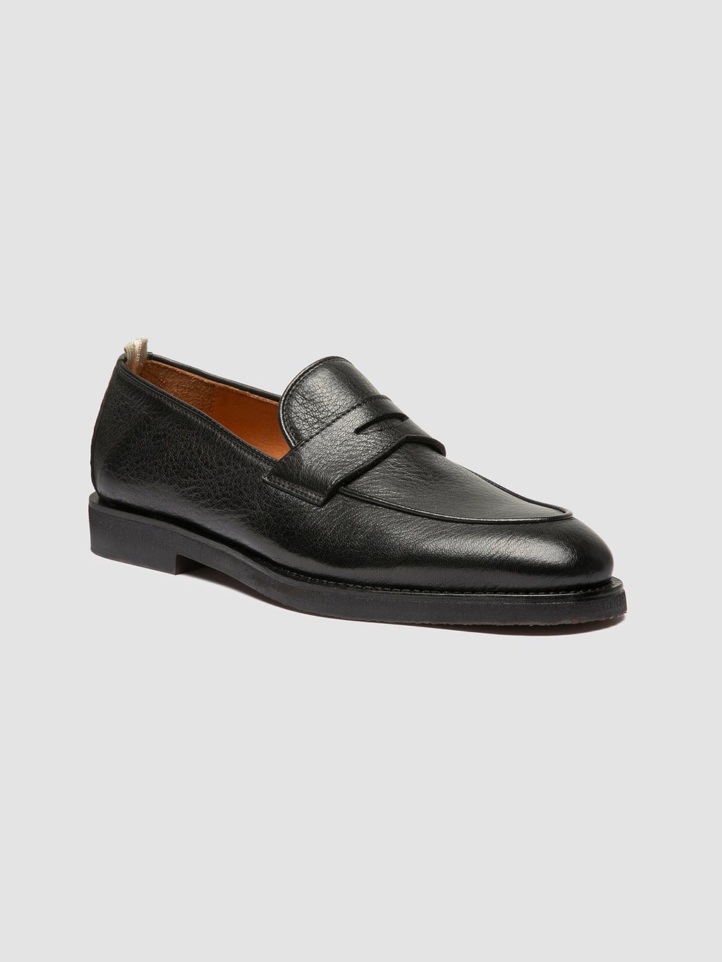 OPERA FLEXI 101 - Schwarze Penny-Loafers aus Leder - image 3,side view