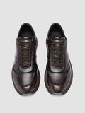 PERSPECTIVE 001 - Brown Leather Sneakers - thumb image 2,side view