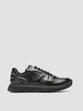PERSPECTIVE 001 - Black Leather Sneakers - thumb image 1,side view