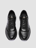 PERSPECTIVE 001 - Black Leather Sneakers - thumb image 2,side view