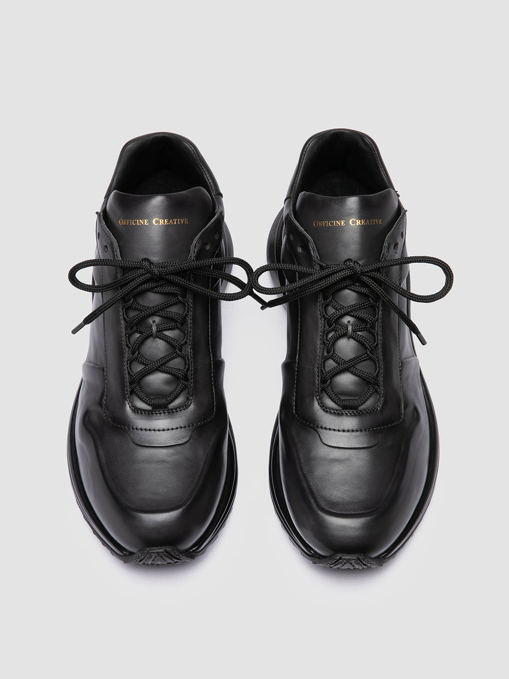 PHASE 001 - Graue Low-Top-Sneaker aus Leder - image 2,side view