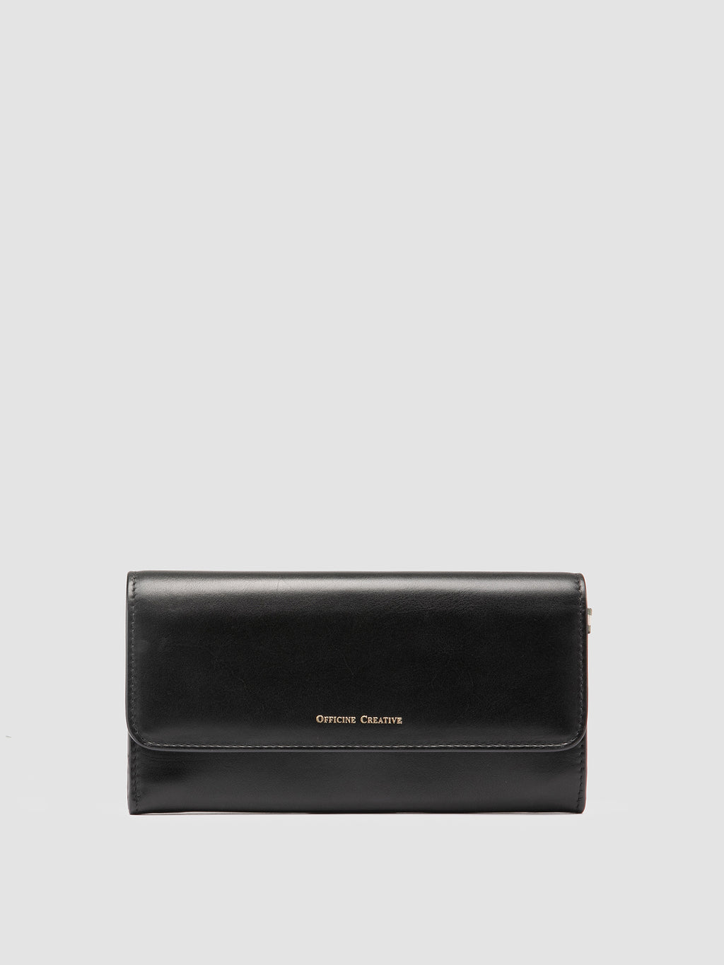 POCHE 09 - Schwarze Brieftasche aus Nappaleder - image 1,side view