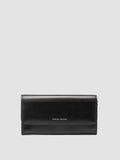 POCHE 09 - Schwarze Brieftasche aus Nappaleder - thumb image 1,side view
