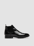 PRINCE 617 - Black Leather Chealsea Boots - thumb image 1,side view