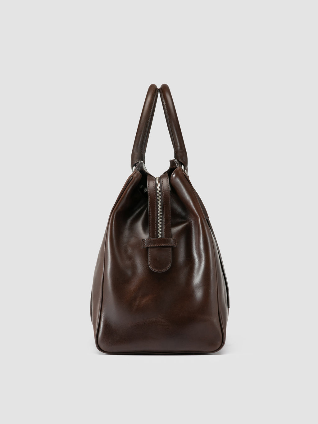 QUENTIN 009 - braune Ledertasche - image 3,side view