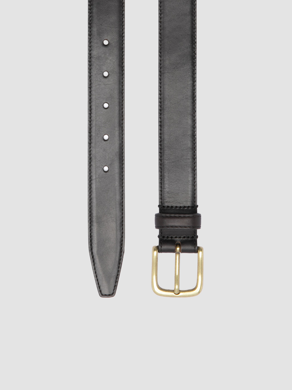 OC STRIP 05 - Schwarzer Ledergürtel - image 2,side view