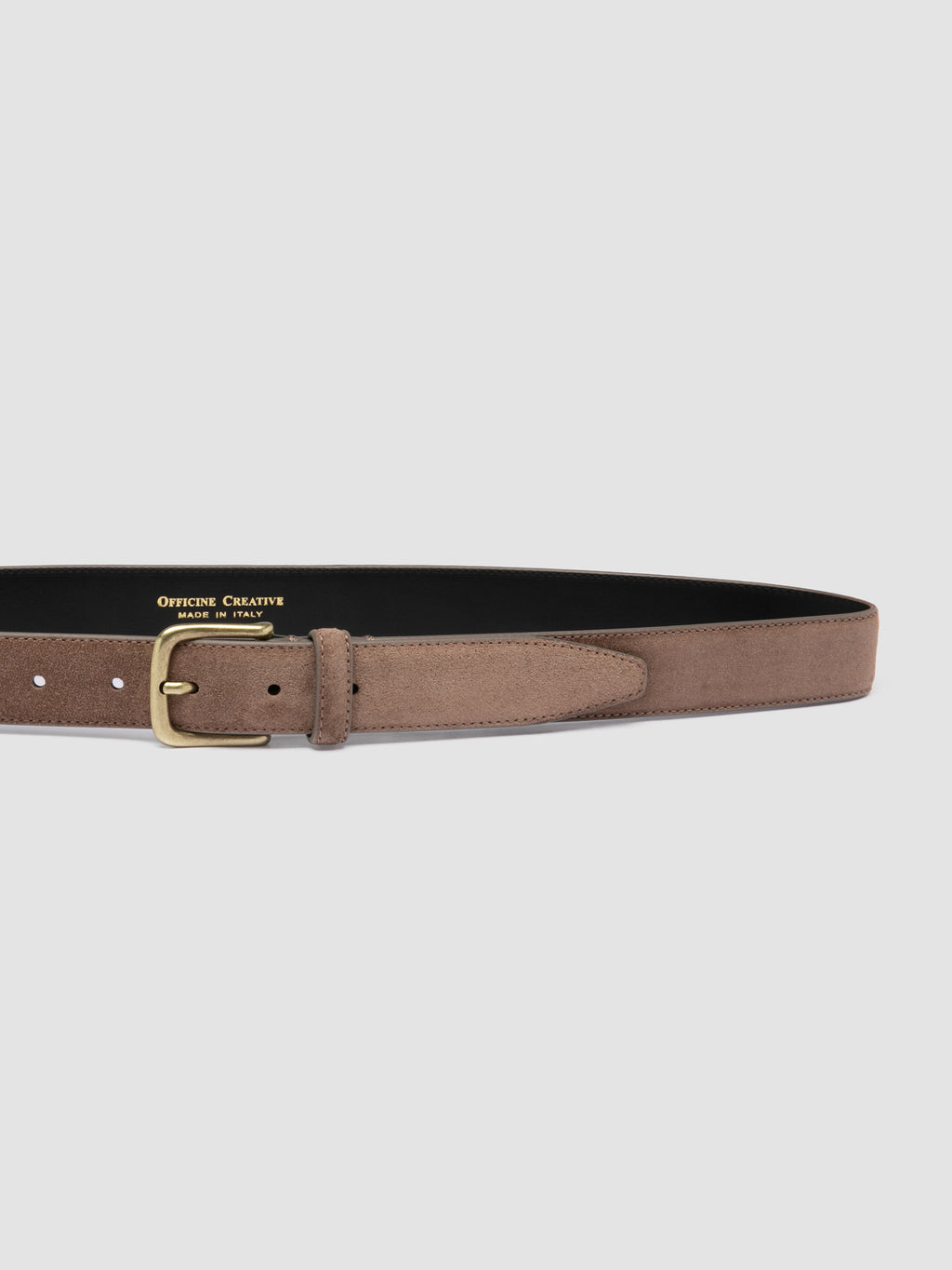 OC STRIP 05 - Beigefarbener Ledergürtel - image 3,side view
