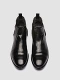 PRINCE 617 - Black Leather Chealsea Boots - thumb image 2,side view