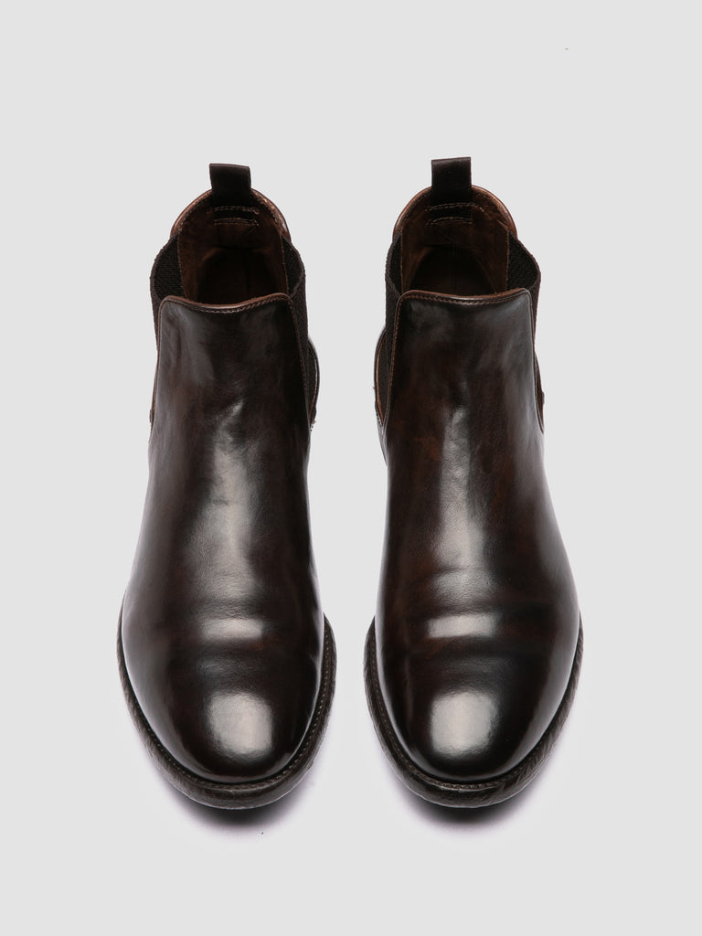 PRINCE 617 - Brown Leather Chealsea Boots