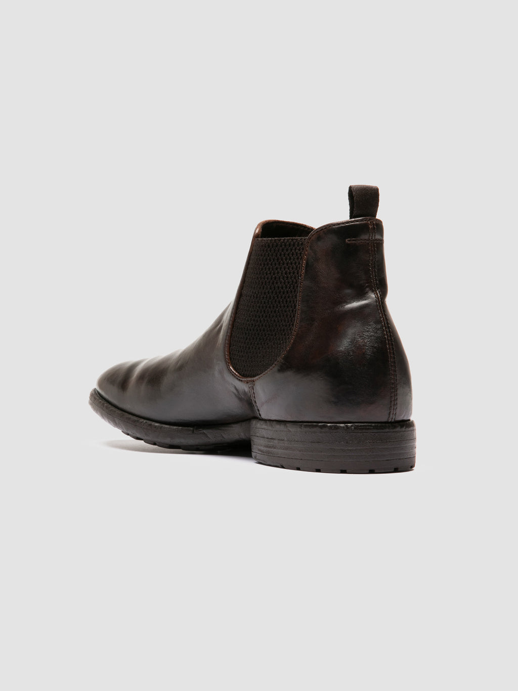 PRINCE 617 - Brown Leather Chealsea Boots - image 4,side view