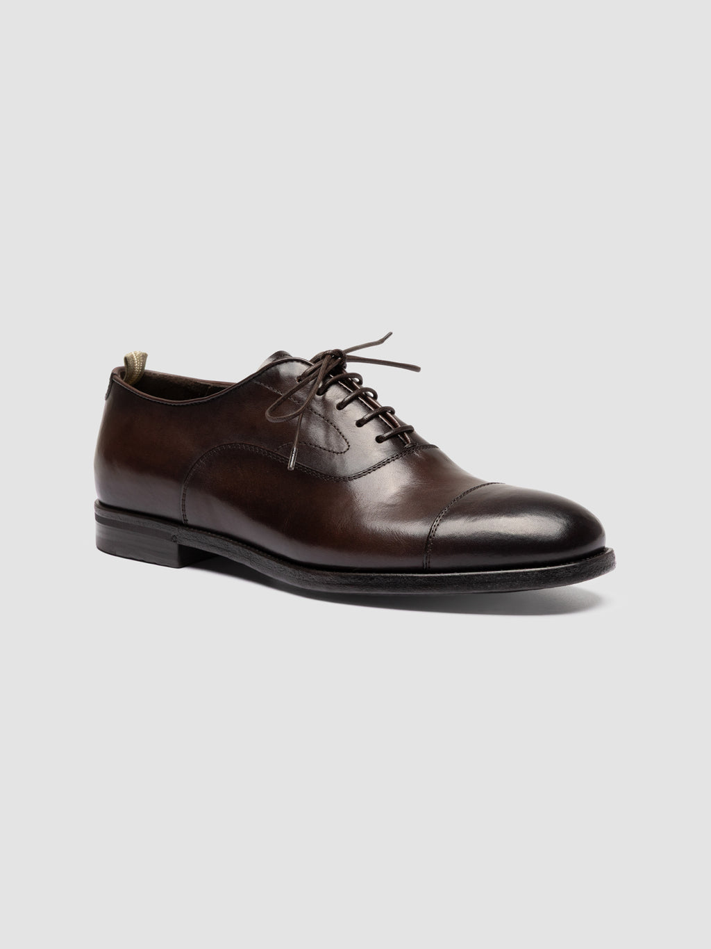 VANDERBILT CAOU 011 - Brown Leather Oxford Shoes - image 3,side view